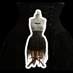 Corset lace skirt